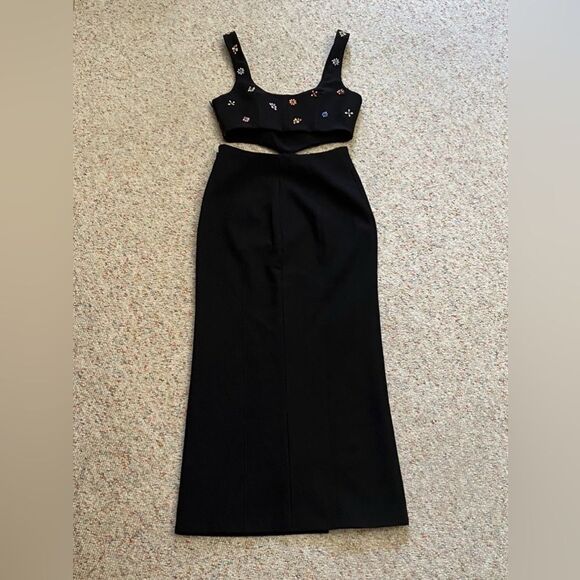 CINQ À SEPT Embellished Cutout Dress size 0 - Picture 9 of 14